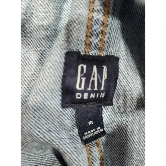 Gap Kids Girls Size XL Overall Dress‎ Button Front Back Pockets #3 - Picture 3 of 3